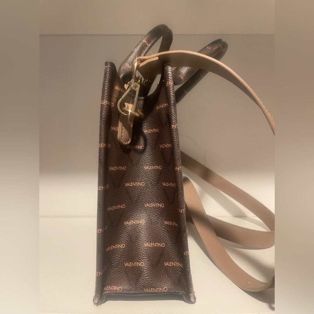 Valentino Brown/Tan Monogram Women's Bag - Picture 3 of 6